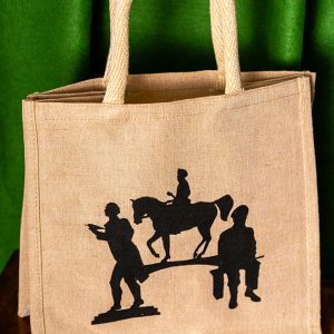 leaping hare thetford jute bag