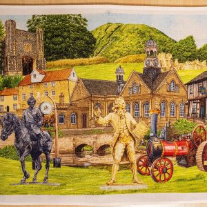 leaping hare shop tea towel Kevin Robinson